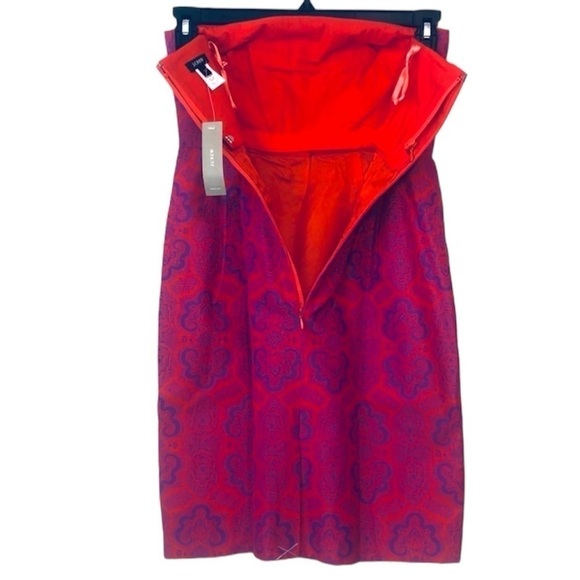 NWT J. Crew Barbiecore Ella Purple Orange Medallion Paisley Pattern Dress size 0 - Picture 8 of 14